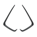 Detailed shot of the high-definition carbon fiber print weave on the VA fog light overlays