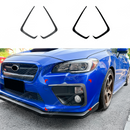 Showing the reflective UV-resistant high-gloss top coat on the carbon print fog light trim