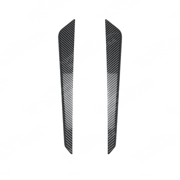 Detailed shot of the high-definition carbon fiber print weave on the VA bumper canards