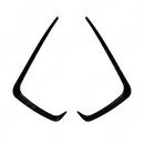 Standalone view of the left and right side fog light accent overlays for Subaru VA chassis