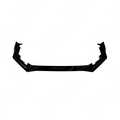 Close-up of the premium mirror-finish gloss black coating on the VA chassis JDM front lip