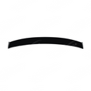 Close-up of the mirror-finish gloss black coating on the VA chassis rear window trim