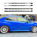 Detailed view showing the flush-mount fitment against the factory VA side cladding