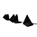 Standalone view of the shark fin kit for 2015-2021 Subaru WRX/STI
