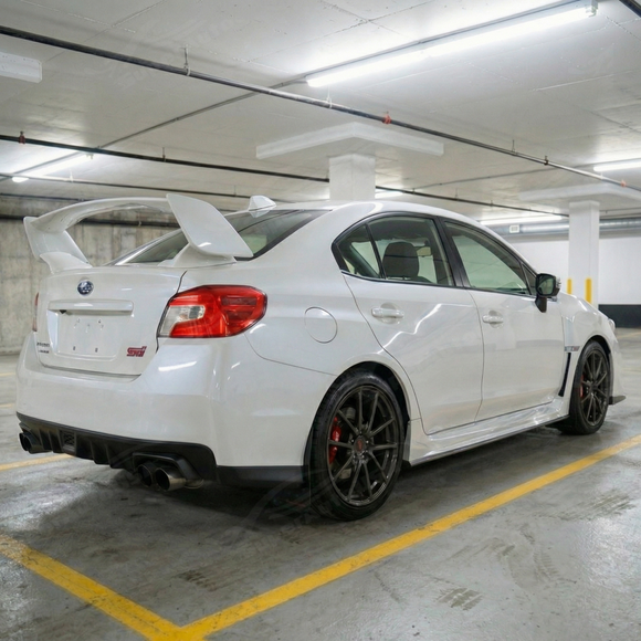 Precision fitment and alignment of SuperAutoUSA skirts along the Subaru WRX lower door line