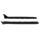 Direct side profile of the SuperAutoUSA black rocker panel extensions for 2015-2021 WRX