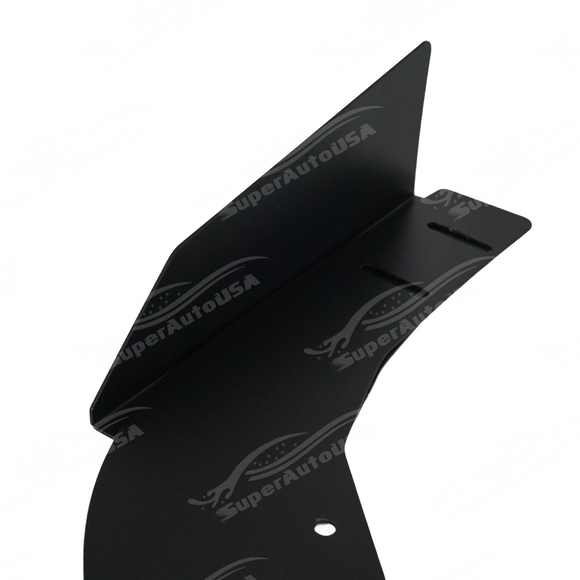 First step of aluminum front lip splitter installation for WRX VB