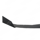 Aluminum front lip kit integrated on a black Subaru WRX VB