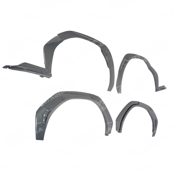 Full side view of a 2022 Subaru WRX VB with new carbon fiber fender flares