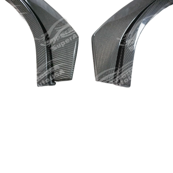 Real carbon fiber fender flares in product packaging