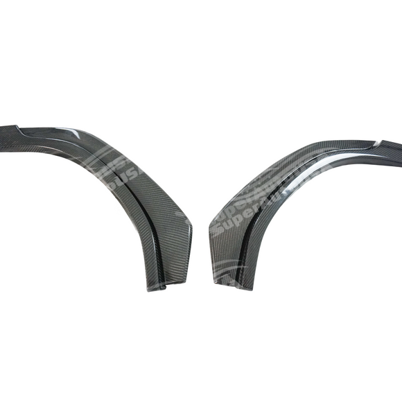 Performance-inspired real carbon fiber fender flares on WRX VB