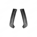 Detailed shot of the high-definition carbon fiber print weave on the VB rear bumper spats