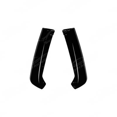 Close-up of the premium mirror-finish gloss black coating on the VB WRX rear spat extensions