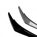 Detailed view of the carbon fiber textured finish on the 2022+ Subaru WRX headlight eyelids
