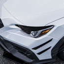 Showing how the eyelid trim follows the sharp natural hood lines of the 2022+ Subaru WRX