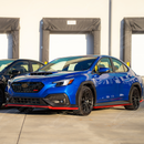 Side skirt splitter giving the Subaru WRX VB an aggressive look