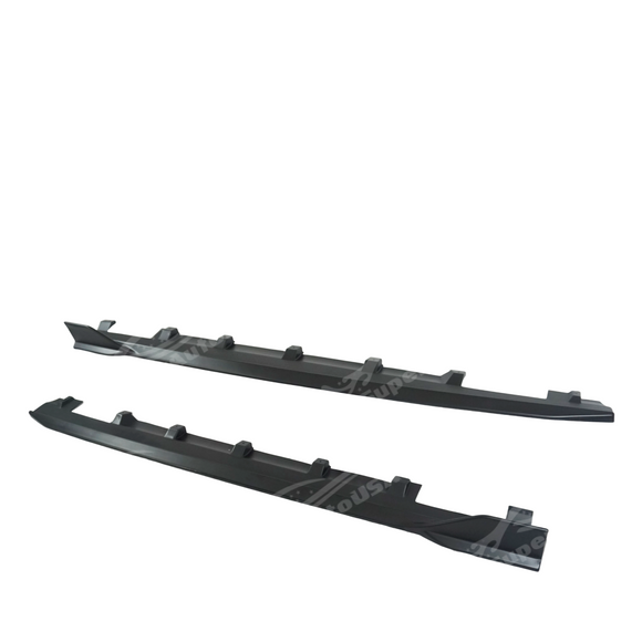 Close-up of the textured finish on the WRX VB side skirt splitter