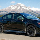 Full side view of a 2022 Subaru WRX VB with new side skirt splitter