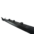 Uninstalled side body skirt splitter pair, top view