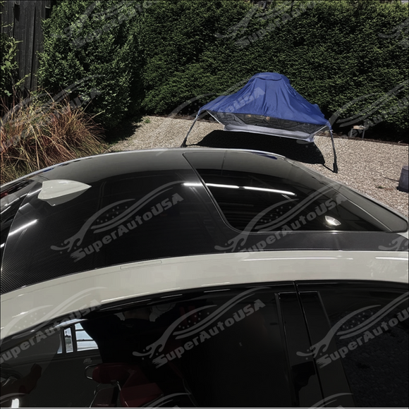 High-gloss real carbon fiber roof overlay for BMW G20 2019-2025