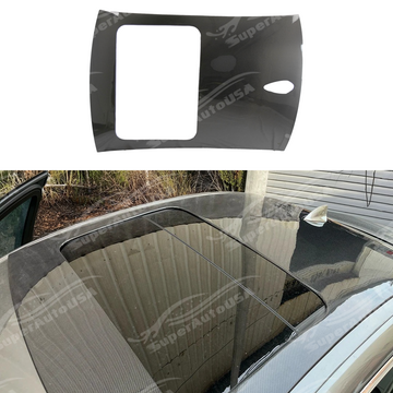 Real carbon fiber roof top cover overlay on a 2019 BMW G20 3 Series