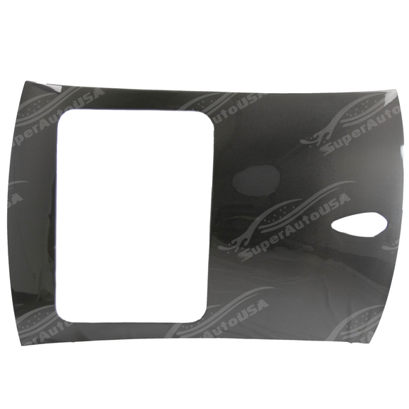 Sleek carbon fiber roof top cover installed on BMW G20 3 Series