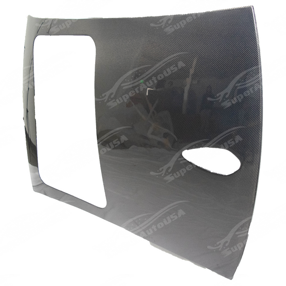 Close-up of the real carbon fiber weave on the G20 roof overlay