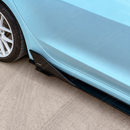 Close-up view of the sculpted rear aero winglet accenting the rear wheel arch line