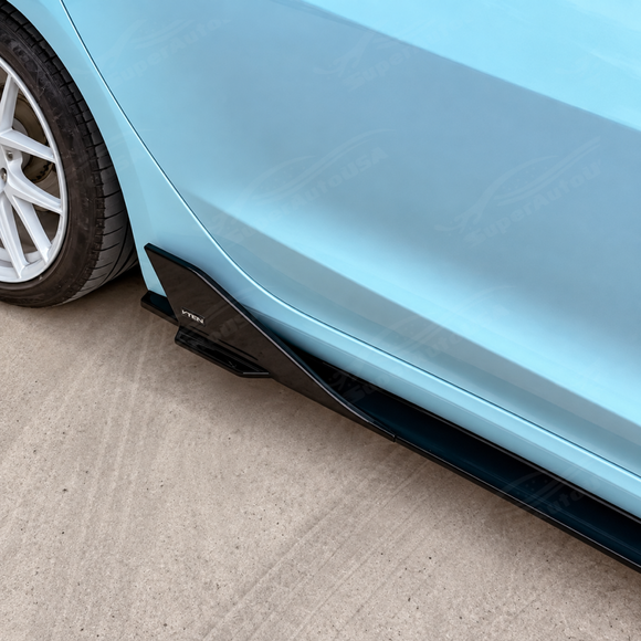 Close-up view of the sculpted rear aero winglet accenting the rear wheel arch line