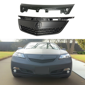 2013 Acura TL bumper mesh grill with upper trim SuperAutoUSA

