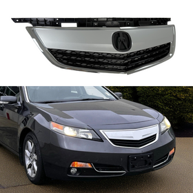 2013 TL front bumper silver mesh grille SuperAutoUSA

