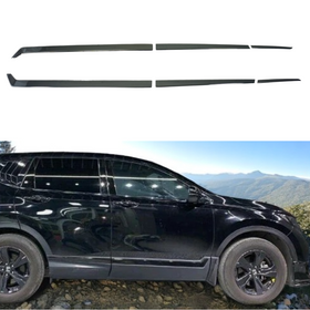 Black chrome waterproof side trim for 2018 CR-V SuperAutoUSA