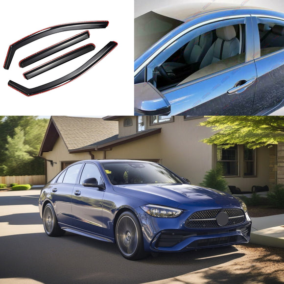 2023 Mercedes C300 rain guards shade deflectors SuperAutoUSA