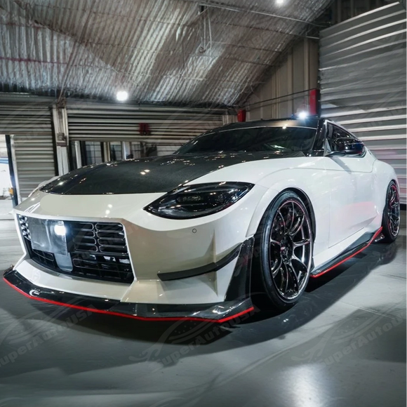 2025 Nissan 400Z RZ34 front splitter lip real carbon fiber – SuperAutoUSA