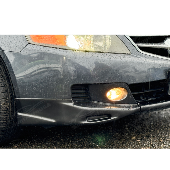 Sleek Matte Black Front Splitters for 2006 Acura TSX Base by SuperAutoUSA
