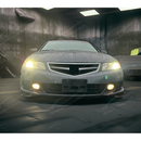 2004 TSX Matte Black Front Bumper Splitters for A-Spec Package by SuperAutoUSA
