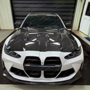 Carbon fiber front hood panel for 2025 BMW G80 M3 Competition by SuperAutoUSA