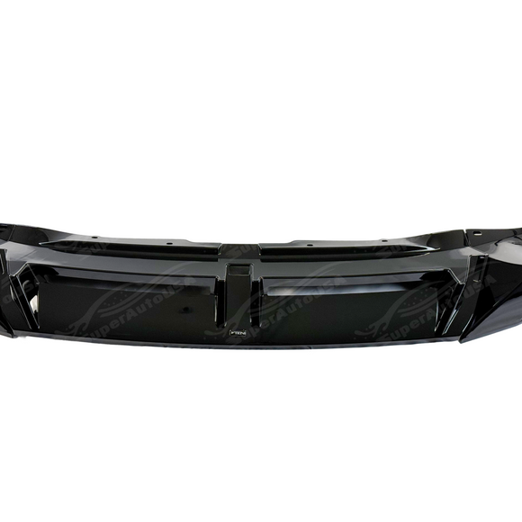 Gloss black front bumper lip for BMW X5 G05 LCI M Package 2024-2025 by SuperAutoUSA.
