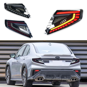 2023 Subaru VB WRX SuperAutoUSA dynamic sequential LED tail light upgrade.