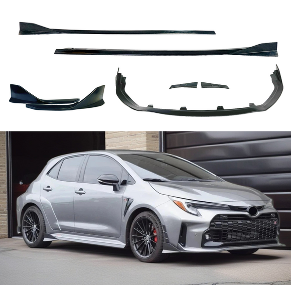 2024 GR Corolla front splitter and side skirts SuperAutoUSA

