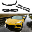 2021 Corvette C8 full body kit in gloss black by SuperAutoUSA.
