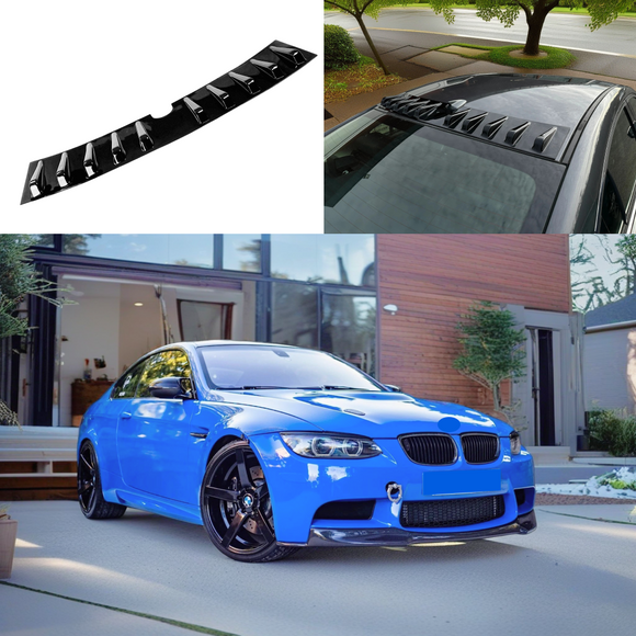 2007 BMW E92 M3 vortex generator roof spoiler in gloss black by SuperAutoUSA.