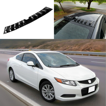 2007 Honda Civic vortex generator roof spoiler in gloss black by SuperAutoUSA.