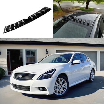 2009 INFINITI G37 vortex generator roof spoiler in gloss black by SuperAutoUSA.