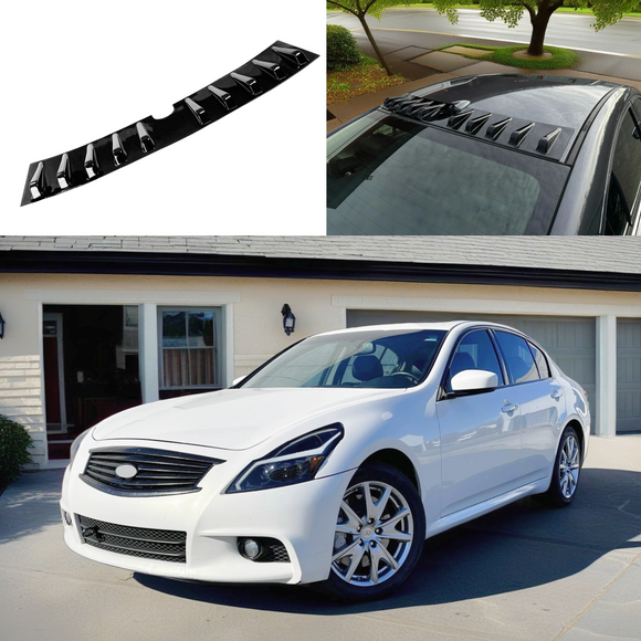 2009 INFINITI G37 vortex generator roof spoiler in gloss black by SuperAutoUSA.