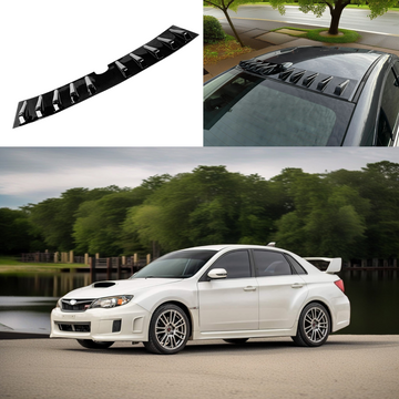 2009 Subaru Impreza vortex generator roof spoiler in gloss black by SuperAutoUSA.