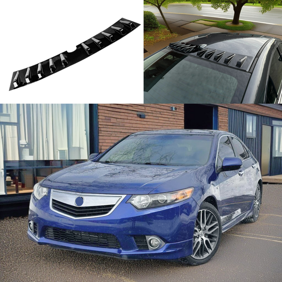 2010 Acura TSX vortex generator roof spoiler in gloss black by SuperAutoUSA.