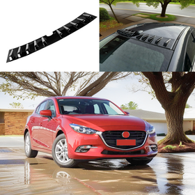 2015 Mazda 3 vortex generator roof spoiler in gloss black by SuperAutoUSA.