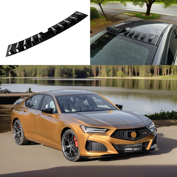 2016 Acura TLX vortex generator roof spoiler in gloss black by SuperAutoUSA.
