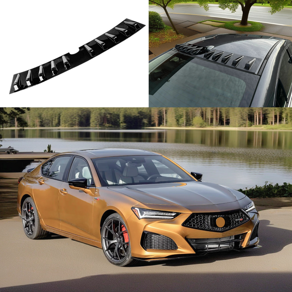 2016 Acura TLX vortex generator roof spoiler in gloss black by SuperAutoUSA.